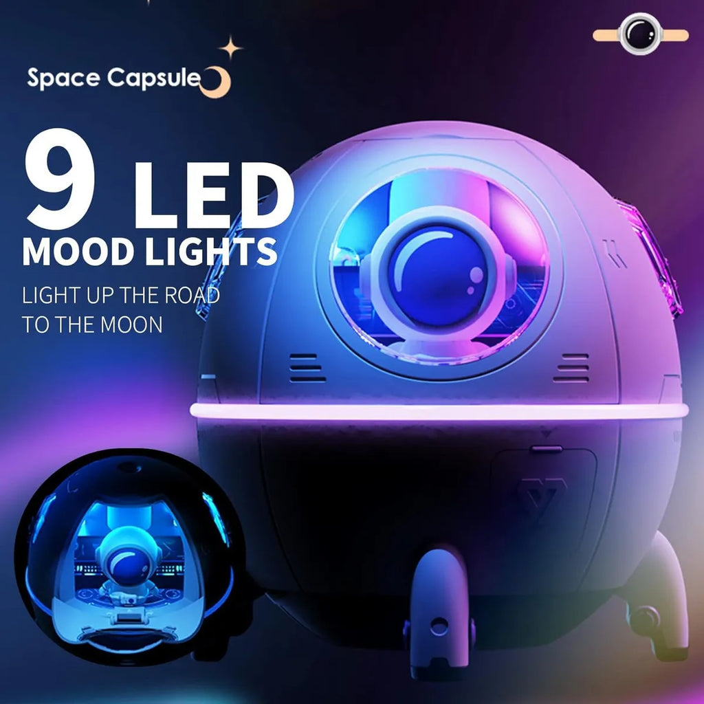 🚀✨ Humidificador EDF Galaxy Lights – Cápsula Espacial con Luces Galácticas 🌌💨 | Relajación & Estilo Futurista
