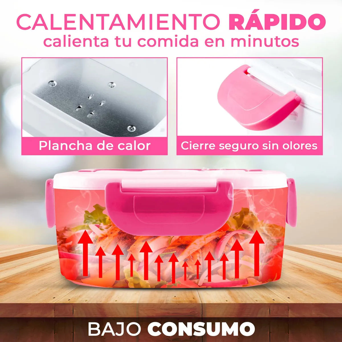 🔥🍽️ Lonchera Eléctrica Portátil | Calienta tu Comida en Minutos